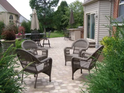 Upgraded Patio — Landscape Construction project by J.R. Thomas Landscaping, Inc.