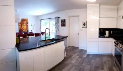 Contemporary European Glossy Kitchen Design — Custom Cabinets & Cabinetry project by Eurocraft Inc