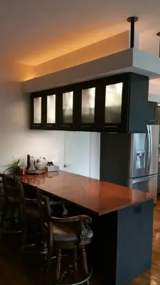 Contemporary Rustic Fletcher Kitchen — Custom Cabinets & Cabinetry project by The Cabinet Design Studio At Forest Millwork