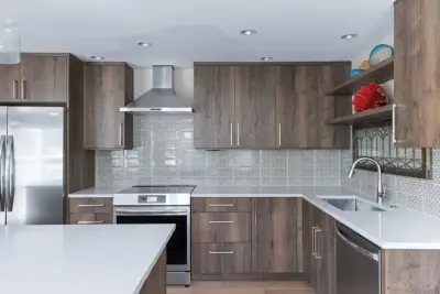 Contemporary Rustic Culinary Space — Custom Cabinets & Cabinetry project by Signature Design & Cabinetry LLC