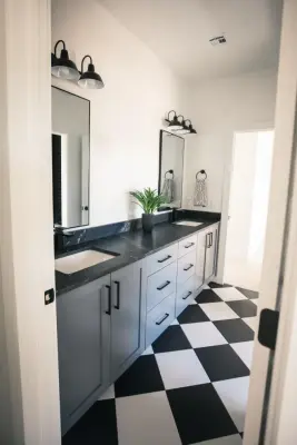 Updated Restroom — Custom Cabinets & Cabinetry project by Baths And Rooms By Denise