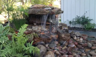 Landscape lighting — Landscape Construction project by JD's MakIt Green Inc