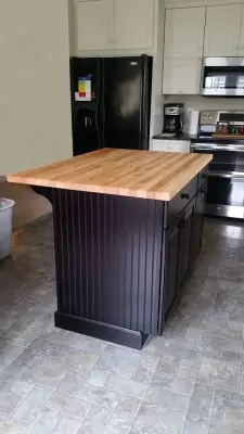 Waypoint Kitchen Varied Finishes — Custom Cabinets & Cabinetry project by Healey Custom Cabinetry LLC