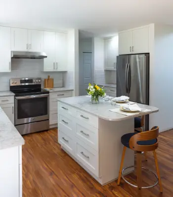 Light-colored Shaker Kitchen — Custom Cabinets & Cabinetry project by Signature Design & Cabinetry LLC