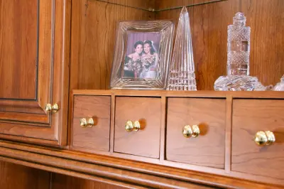 Williamsburg Workspace and Shelving — Custom Cabinets & Cabinetry project by Buckeye Cabinet & Supply, Inc.