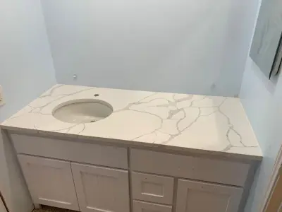 Bathroom Renovation Showcase — Countertop Installation Services project by E Morales Granite