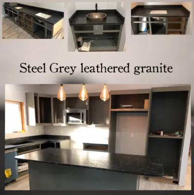 Steel Grey Leathered - North Bend by West Coast Monument & Sign LLC
