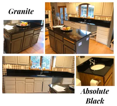 Total Darkness — Countertop Installation Services project by West Coast Monument & Sign LLC