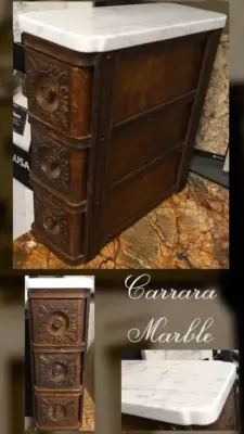 Carrara Stone — Countertop Installation Services project by West Coast Monument & Sign LLC