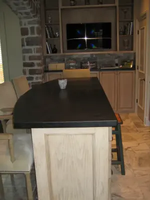 Absolute Black Honed Granite Bar by LaBruyere Stone