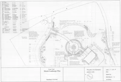 New construction master plan — Landscape Design project by Bruno Design Associates