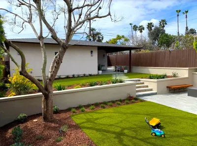 Sleek & Modern by the Beach — Landscape Construction project by Juniper Landscape Company in San Diego