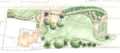 Secret garden — Landscape Design project by Bruno Design Associates