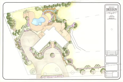 Colored concept plans — Landscape Design project by Bruno Design Associates
