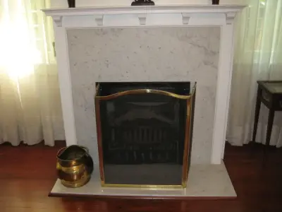 Carrera Marble Fireplace by LaBruyere Stone