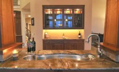 Brown Marble Forest Web — Countertop Installation Services project by Rocky Mountain Granite & Marble, Inc.