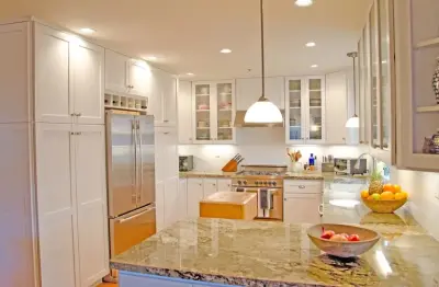 Hillman Kitchen Renovation - Crystal Cabinet Works "Ongoing" by Surface Art Countertops
