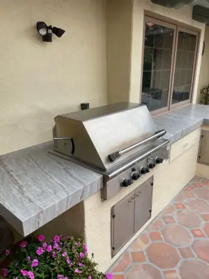Grilled quartzite surfaces by CMG Granite And Stone Inc.