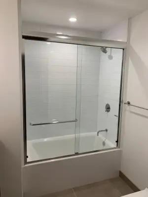 Visitor restroom — Countertop Installation Services project by CMG Granite And Stone Inc.