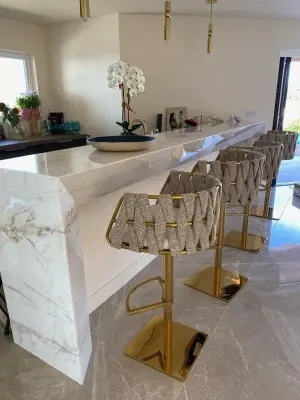 Illuminated Bar-Anaheim Hills — Countertop Installation Services project by Natural Stone Fabricators