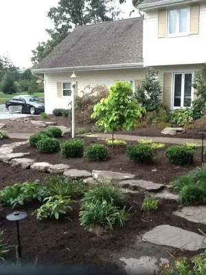 Front Yard Remodel — Landscape Construction project by Kãsa Landscaping & Property Management