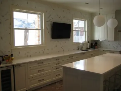 Santa Margherita Lyskamm Quartz Island by LaBruyere Stone