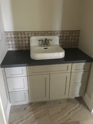 Vanities for Bathrooms at Lay Lake — Countertop Installation Services project by Birmingham Concrete Design, Inc