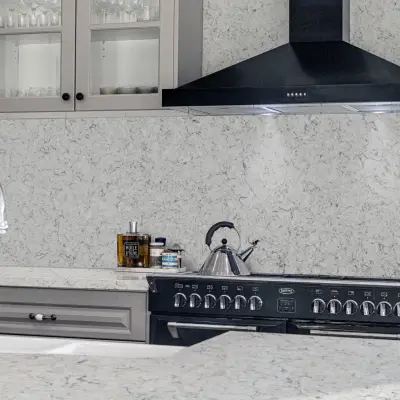 Marfil River Quantra Stone — Countertop Installation Services project by Primus Natural Stone