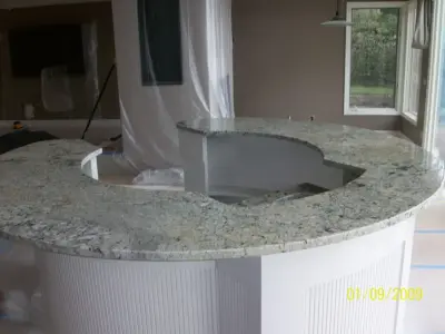 Granite Precision Finished — Countertop Installation Services project by Precision Granite & Marble