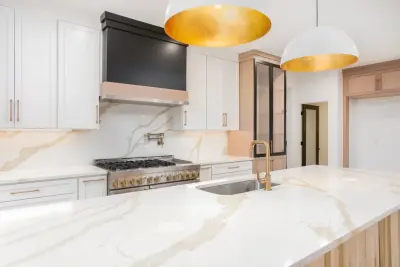 Calacatta Leon Gold Quartz by MSI — Countertop Installation Services project by Marble Granite World