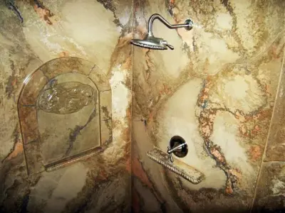 Shower Enclosure — Countertop Installation Services project by Absolute Concrete Artisans