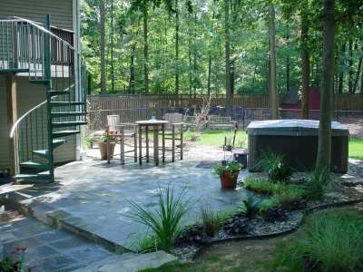 Contemporary Patio Space — Landscape Construction project by Kingstowne Lawn & Landscape