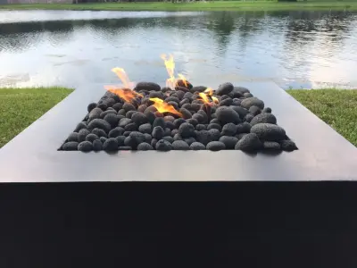 Linear Flame Characteristics — Countertop Installation Services project by Concrete Commander