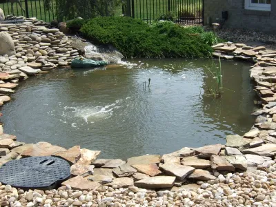 Hickory Station, Chesapeake VA — Landscape Construction project by Koizilla Monster Ponds Inc