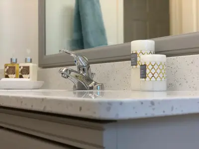 Narcissistic Endeavors — Countertop Installation Services project by Tops Solid Surface