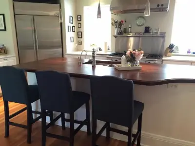 Walnut Butcher Block Countertop by Armani Fine Woodworking — Countertop Installation Services project by Armani Fine Woodworking