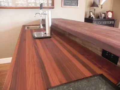 Walnut Butcher Block Countertops by Armani Fine Woodworking — Countertop Installation Services project by Armani Fine Woodworking