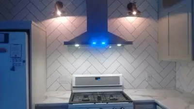 Contemporary Kitchen Backsplash Renovation — Countertop Installation Services project by Kemper Flooring Inc.