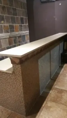 Countertop for Bar Area — Countertop Installation Services project by Affordable Granite Inc