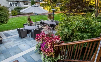 Modern Backyard Design — Landscape Design project by Bruss Landscaping, Inc. in Glen Ellyn