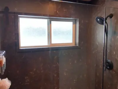 Restrooms — Countertop Installation Services project by River City Solid Surface LLC