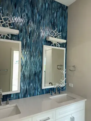 Children's Bathroom Renovation — Countertop Installation Services project by Magic Surfaces Inc.