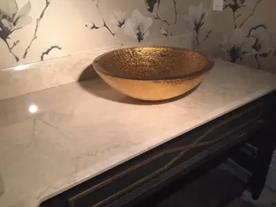 Vanity for the Bathroom — Countertop Installation Services project by Castle Rock Granite Countertops