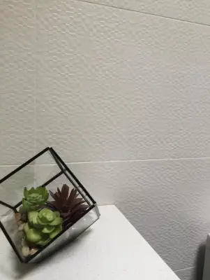 Decorative Tiled Bathroom — Countertop Installation Services project by Tucson Tile Outlet