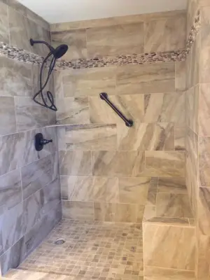 Restrooms — Countertop Installation Services project by Eaglesnest Flooring