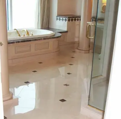 Restrooms — Countertop Installation Services project by Thompson Stone & Marble Co