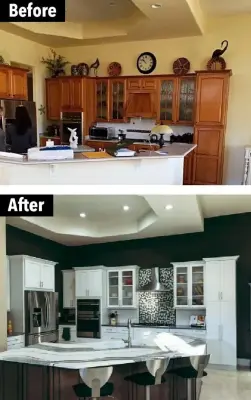 Modern Kitchen Renovation for Custom Home in Bluffton, SC — Countertop Installation Services project by Prestige Stone & Tile