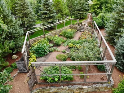 Enclosed vegetable garden — Landscape Construction project by Landsburg Landscape Nursery