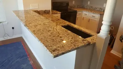 Antique White Countertops — Countertop Installation Services project by Ohio Valley Solid Surface
