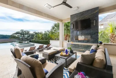 Azure Bahia Hearth — Countertop Installation Services project by AGM Imports Of Charleston